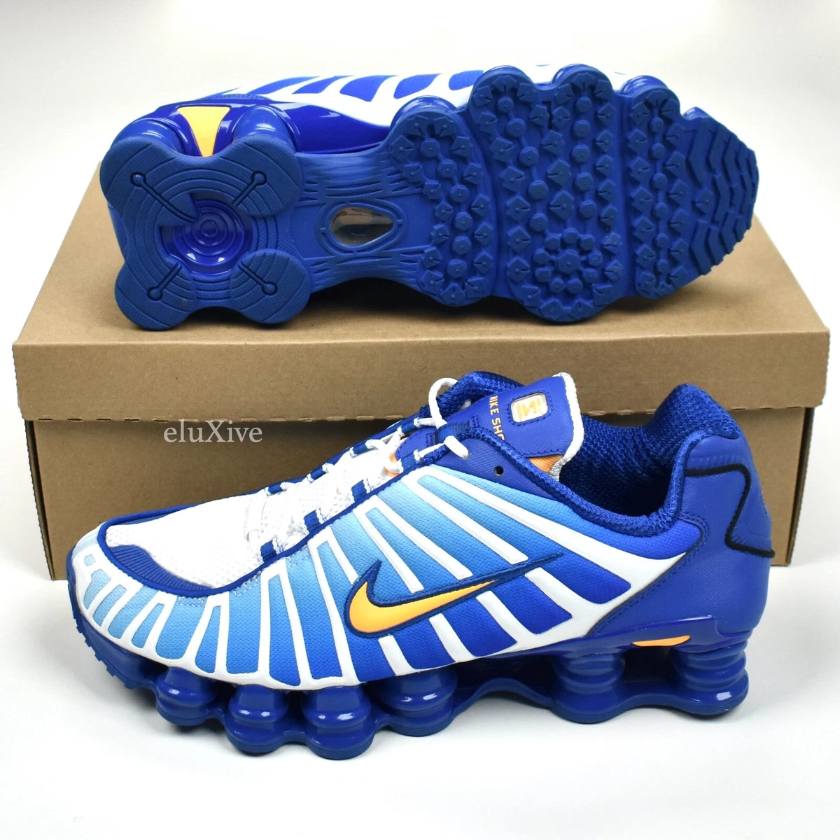 NWT Nike Shox TL Royal Blue Orange Sneakers UNRELEASED SAMPLE 9