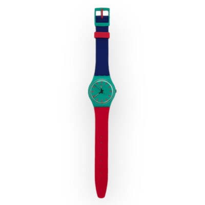 アナログ腕時計 SWATCH  GALORE SHUNBUKIN Women's Urethane Watch GG215 Swatch Watch - Shunbukin Tri-Color Silicone (GG215) | eBay