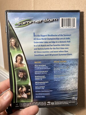 WWE Summer Slam 2008 Dvd World Wrestling Entertainment | eBay