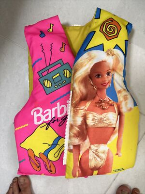Vintage 1992 Mattel Barbie Life Jacket Vest Child