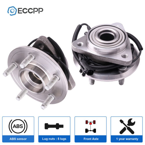 2Pcs Wheel Hub Bearings Front For 2008 2009-2011 Jeep Liberty Dodge Nitro W /ABS - Picture 1 of 11