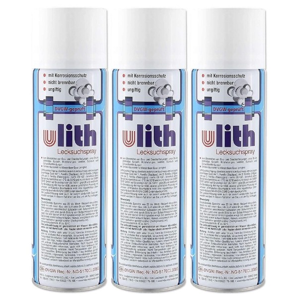 3X Lecksuchspray 400Ml Leckfinder Gas Luft PrüFspray Lecksucher Korrosionsschutz-image