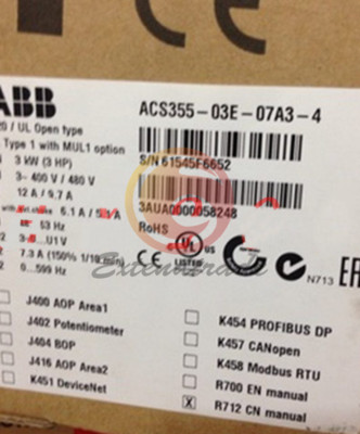 1PC NEW ABB inverter ACS355-03E-07A3-4 380V 3KW