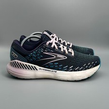Brooks Glycerin GTS 20 Women's 11 Black Athletic Shoes Lace-Up Low Top Sneakers