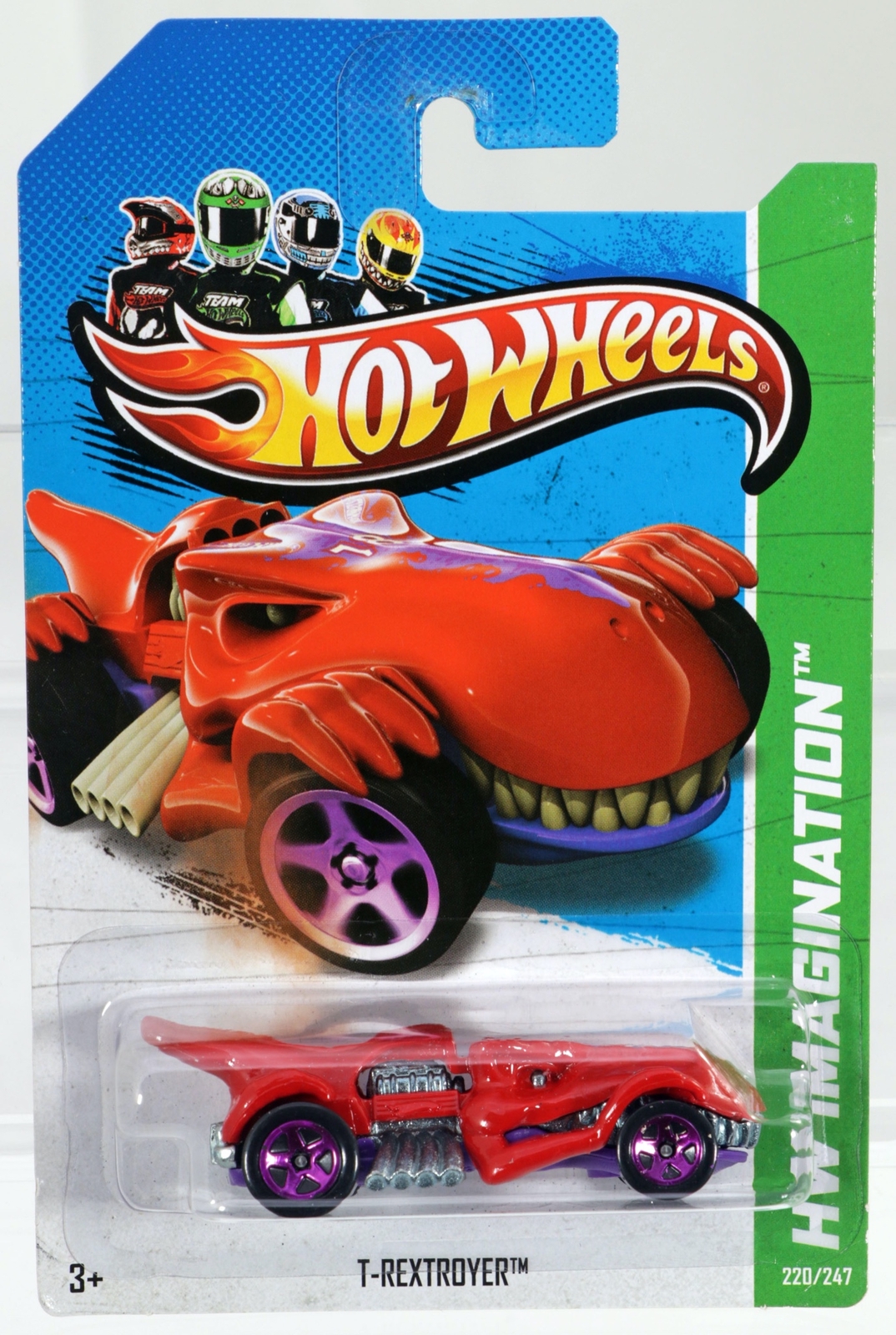 Hot Wheels T-Rextroyer HW Imagination 2012 Series #V5524 New NRFP Red 1:64