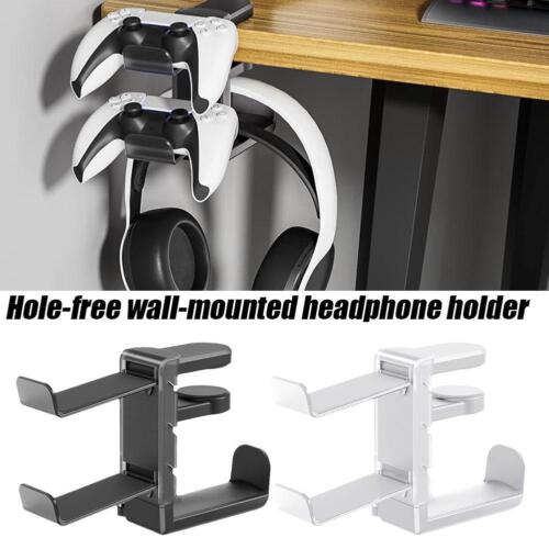 Universal Earphone Holder Hook Under Desk Headphone Stand Headset Hanger - Afbeelding 1 van 14
