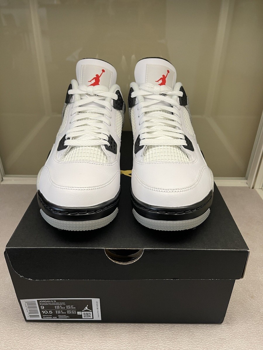 シューズ(男性用) Jordan 4 Retro Golf White Cement Jordan 4 Retro Golf White Cement Men's - CU9981-100 - US