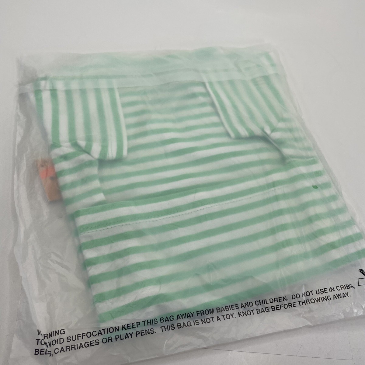 Primary Baby Stripe Tee Clover White Stripe 6-12M | eBay