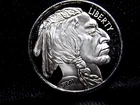 One Ounce Indian (Buffalo) Silver Round