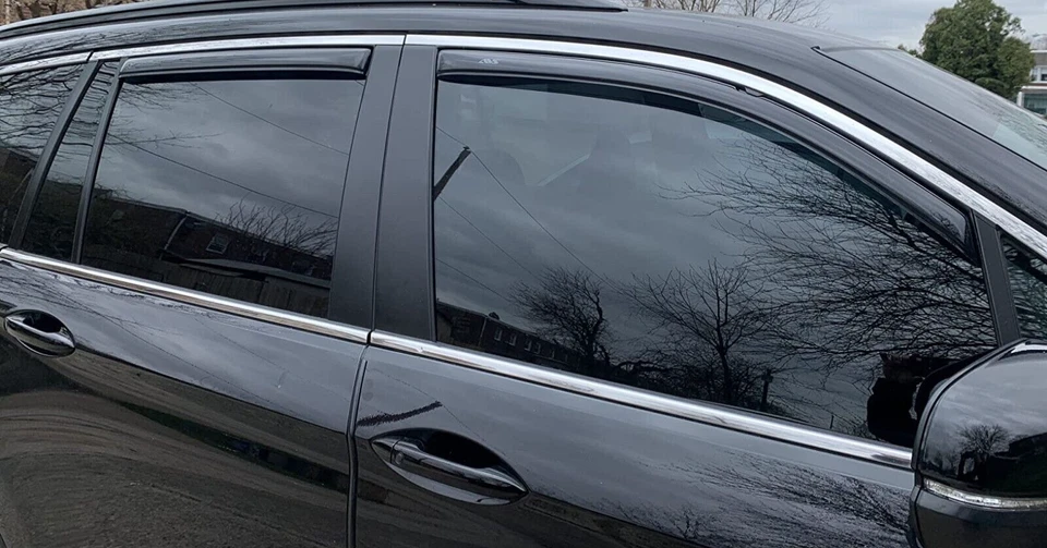 Protectores de lluvia contra humo AVS viseras de ventilación 3M en canal para Honda Pilot SUV 2016-2022 Foto 3 de 4