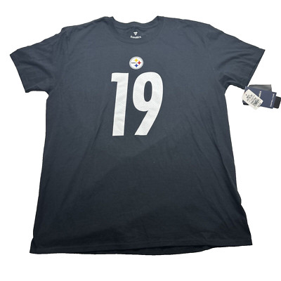 NEW JuJu Smith-Schuster #19 Fanatics Black T-Shirt Size XL NWT