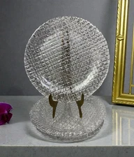 VTG Sasaki Crystal WHEATLEY Bread & Butter Plates 6.75” Excellent Set Of 4