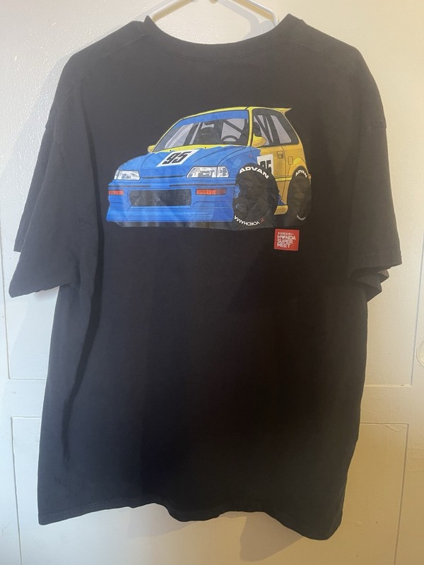 Rare Y2K Vintage Honda Super Meet Black T Shirt Size Large