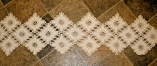 Beautiful Crochet Floral Table Runner 12"x50" 097 
