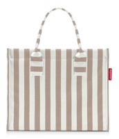 Reisenthel Daily Shopper M Shopper Tasche Summerstripes Coffee Taupe Weiß Neu