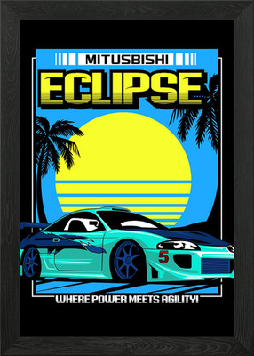 Sonnenfinsternis und Sonne Gerahmtes Wandbild Poster Leinwanddruck Bild