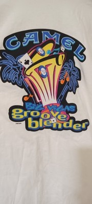 VTG 90s 1994 CAMEL CIGARETTES Las Vegas GROOVE BLENDER GRAPHIC T-SHIRT MEN XL