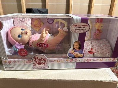 Brand New Sealed Very Rare Hasbro 2008  Baby Alive Wets 'N Wiggles Girl Doll
