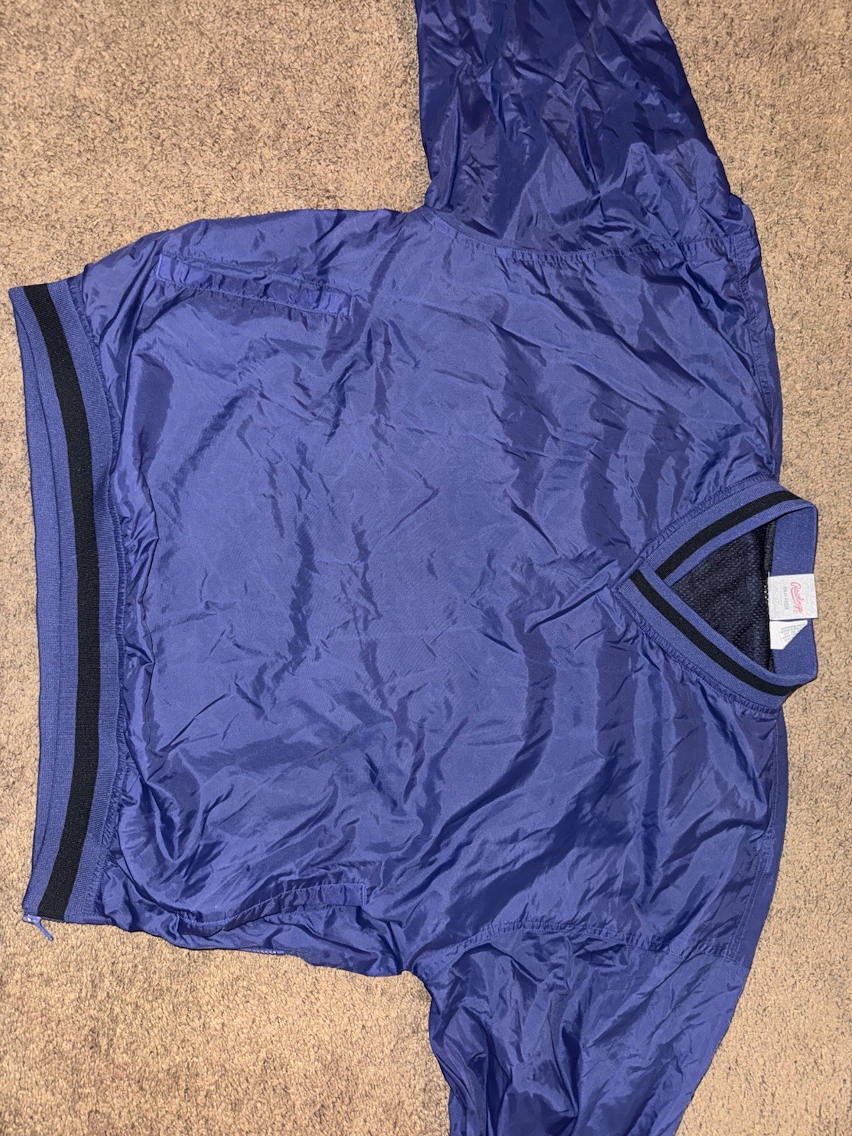 Vintage 90s Rawlings Windbreaker Jacket Mens Large PurplePullover Pockets Sports