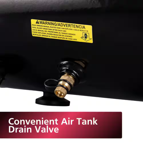 3 Gal. 120 PSI Portable Oil-Free Air Compressor with Quick Coupler and Handle - Picture 10 of 12