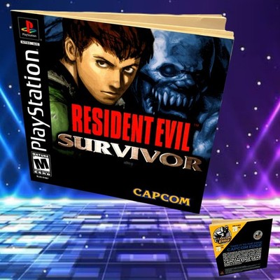 Replacement Manual for - Resident Evil Survivor - Sony PS1 Instruction Booklet