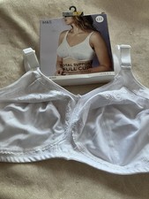Marks And Spencer M&S Bra 42E White Brand-New Total Support Full Cup Non-Wired