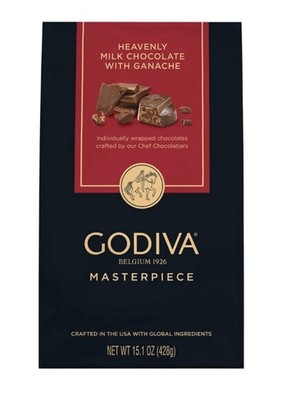 GODIVA Heavenly Milk Chocolate with Ganache - Masterpiece - 15.1 oz (Pack 1)
