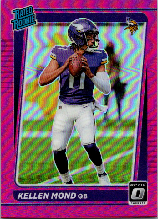 2021 Donruss Optic Pink Prizm KELLEN MOND #221 RATED ROOKIE MINNESOTA VIKINGS