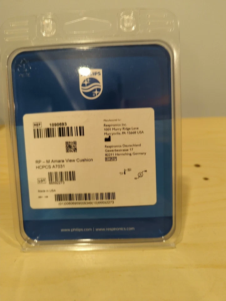 Nuevo Cojín Mascarilla Completa Amara View Phillips Respironics Talla Mediana 1090693 Foto 3 de 4