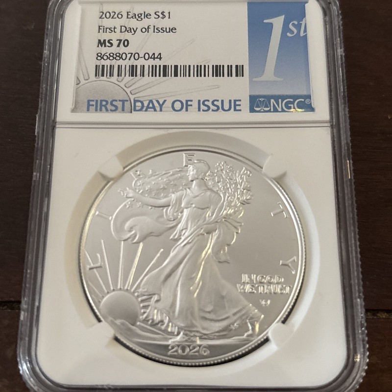 2026 US Silver Eagle FDOI NGC MS70