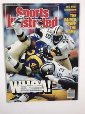 SPORTS ILLUSTRATED 1988 NOVEMBER 21 New Orleans Saints Los Angeles Rams ON-COVER