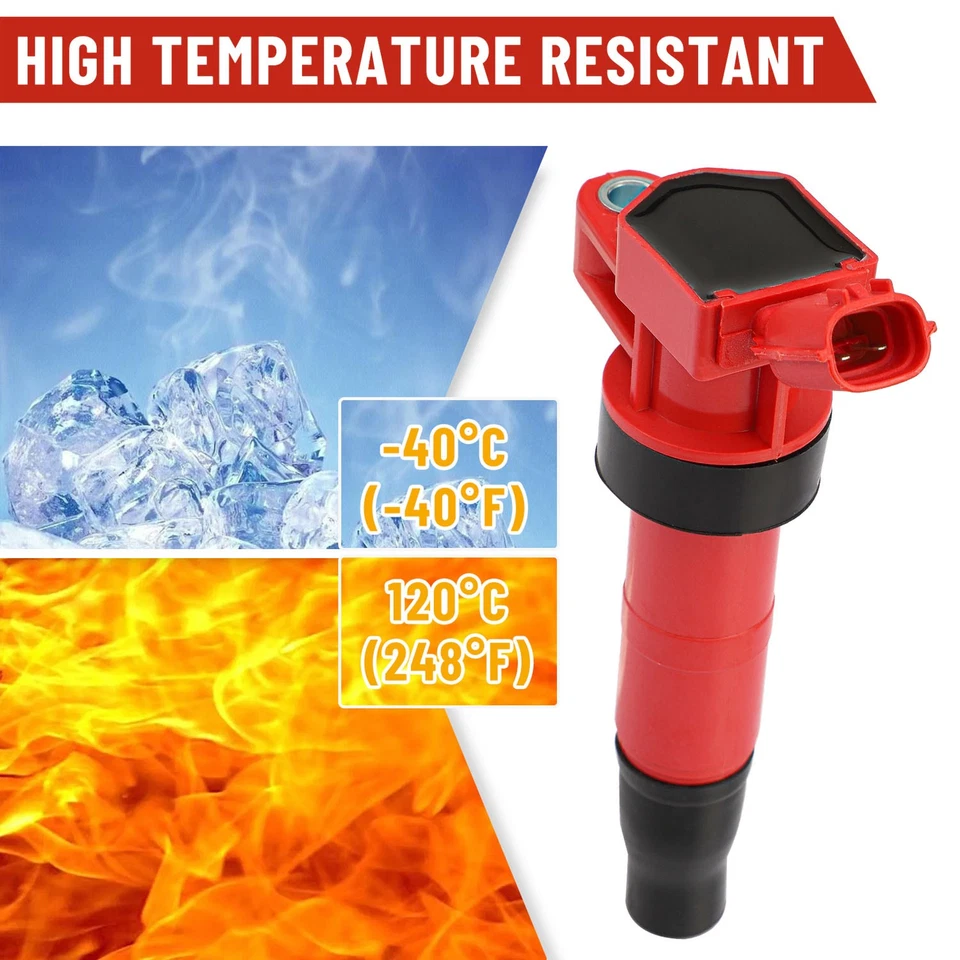 4 Pack Ignition Coil & Spark Plug for 2010-2014 Hyundai Genesis Coupe 2.0L UF611 Foto 4 de 4