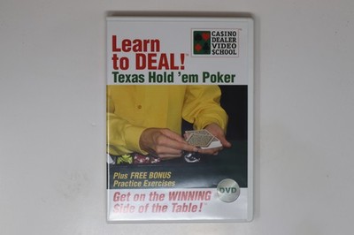 Learn to Deal Texas Hold 'em Poker DVD Casino Dealer Video School