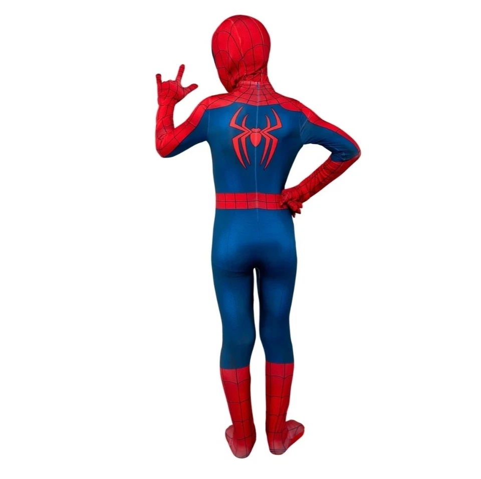 Kids Marvel Spiderman Jumpsuit Child Cosplay Costume Spider-Man Large 10-12 New - Image 2 of 4