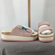 REEF Ojai Ciara Women's Lined Platform Slide Sandal in Pink Size 10