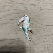 Vintage Celebrity signed Toucan Bird Pin brooch