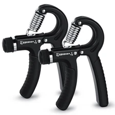 2 Pcs Hand Grip Strengthener Exerciser Hand Workout Squeezer, Adjustable Resi...