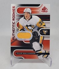 2022-23 Upper Deck SP Game Used - Authentic Rookies Filip Hallander #153 Red...