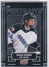 2024 UD PWHL 1ST EDITION..NATALIE SPOONER..ROOKIE..CARD # P-7..TORONTO SCEPTRES. rookie card picture