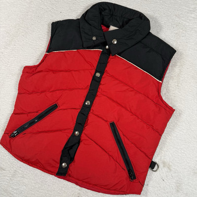 Vintage Walls Vest Size Medium Red Blizzard Pruf Class I Down Puffer Zip Pocket