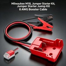 For Milwaukee For M18 Power Battery Jumper Starter Jump Kit 8 AWG Booster Cable