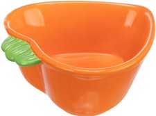 TRIXIE Keramiknapf Keramiksch&uuml;ssel f&uuml;r Nager in Karottenform 180 ml/12 &times; 11 cm
