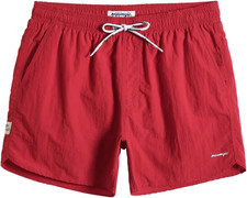 Mens Swim Trunks 5" with Mesh Lining Quick Dry Bathing Suits for Men Swim Shorts
