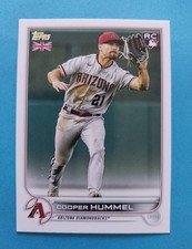 2022 Topps UK Edition Cooper Hummel RC #59 Arizona Diamondbacks