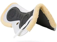 Kavallerie 3D Air-Mesh Fleece Half Pad  Impact Protection and Therapeutic White