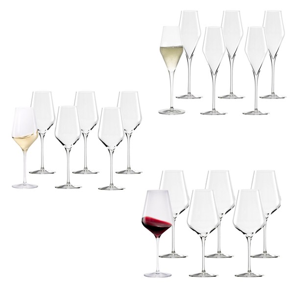 StöLzle Lausitz Quatrophil Weinglas Sektglas Rotwein WeißWein 18Er Set-image