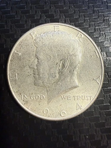 1964 Kennedy Half Dollar Circulated US Coin 50C Silver Uncertified