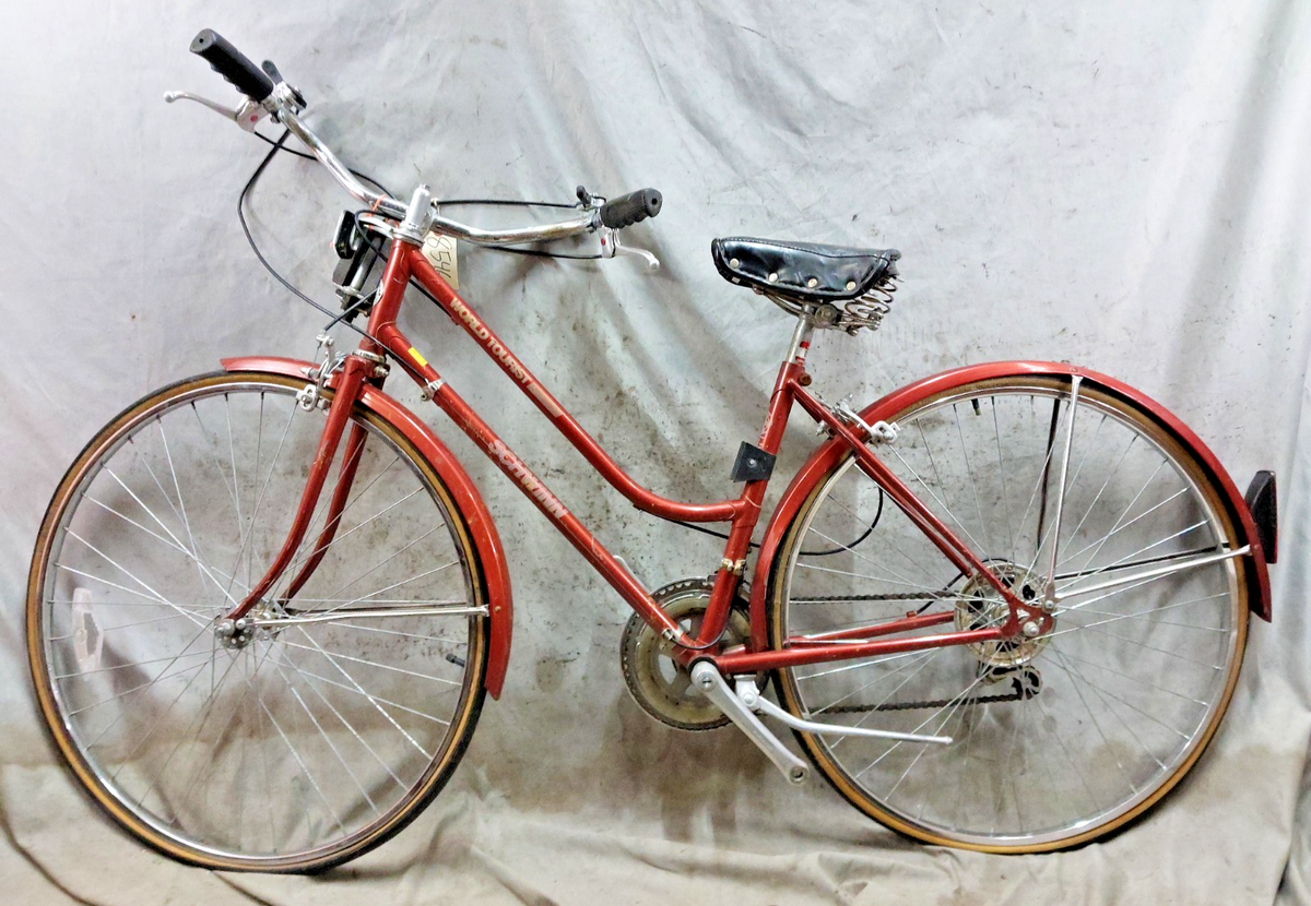 1985 Schwinn World Sport Hybrid Cruiser Bike XX-Small 44cm Red