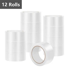 1/12 Rolls Shipping Packaging Box Clear Packing Sealing Tape 2 mil 3"x110 Yards