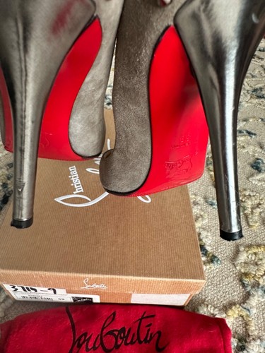 Christian Louboutin Zappa 100 Suede Specchio(spiked) Pump size 39IT - Picture 5 of 9
